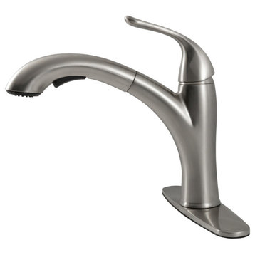 MSI FAU-K1H8301-804 Acqua Luxe 1.8 GPM 1 Hole Kitchen Faucet - - Brushed Nickel