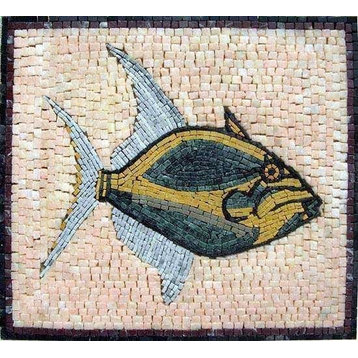 Fish Mosaic Mural, 18"x21"
