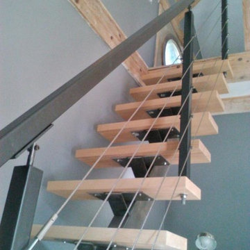Escalier limon central
