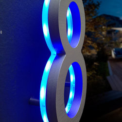 Luxello - LED House Numbers Signage, Apartment Number Signs - House Numbers