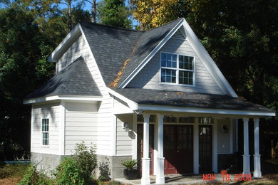 Example of a classic home office design in Other