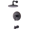 Hardware House 13-5474 Oil Rubbed Bronze Tub / Shower Combo Faucet