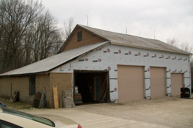 Restoration of century barn before demolation