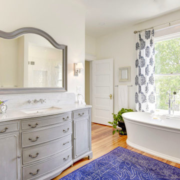 Beautiful Kitchen & Master Bath Remodels at Historic Herndon Home