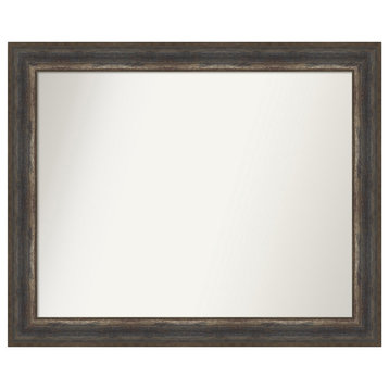 Alta Rustic Char Non-Beveled Wall Mirror 32.5x26.5 in.