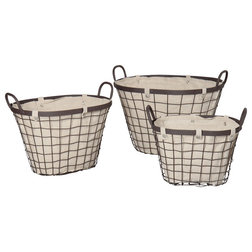 Farmhouse Baskets by Adeco Trading