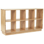 LAXseries - 4x2 Bookcase, Ash - The 4 x 2 Bookcase is widely agreed to be one of the most functional pieces in the LAXseries catalog. Solid White Ash comprises the whole of this piece featuring eight, 13.5_ square cubbies. Use the cubicles to store everything from books, art, dinnerware and vinyl records and place your television on top for the ultimate entertainment console.