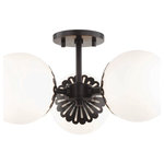 Mitzi by Hudson Valley Lighting - Paige 3-Light Semi Flush, Old Bronze Finish - We get it. Everyone deserves to enjoy the benefits of good design in their home, and now everyone can. Meet Mitzi. Inspired by the founder of Hudson Valley Lighting's grandmother, a painter and master antique-finder, Mitzi mixes classic with contemporary, sacrificing no quality along the way. Designed with thoughtful simplicity, each fixture embodies form and function in perfect harmony. Less clutter and more creativity, Mitzi is attainable high design.