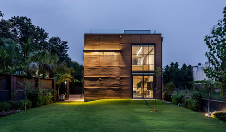 Delhi Houzz: Uber-Minimalism Is the Mainstay of This Cuboid House