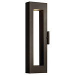 Hinkley - Hinkley Atlantis 1644Bz-Led Medium Wall Mount Lantern, Bronze - Atlantis features a minimalist design for the ultimate, urban sophistication. Constructed of solid aluminum and Dark Sky compliant, Atlantis provides a chic solution to eco-conscious homeowners.