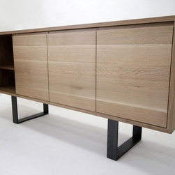 Soaped White Oak Credenza - Products
