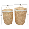 Traditional Light Brown Seagrass Storage Basket Set 560242