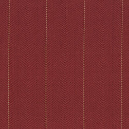 ROTH & TOMPKINS TEXTILES - Copley Stripe Fabric, Stripe Cardinal, 54''x36'' - Upholstery Fabric