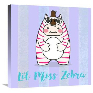 "Li'l Zebra" by Malia Rodrigues, 24"x24"