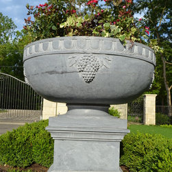 Solid Stone Planters and Urns - Garden Statues And Yard Art