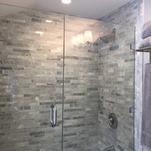 Gray and White Bathroom