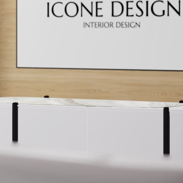 Modern Accent Living Room Interior Design, Miami, Florida