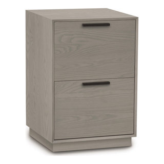 Linear Office Storage, Narrow Rolling File, Weathered Oak ...