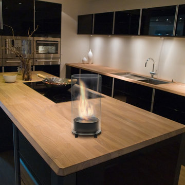 Black Juliette Tabletop Fireplace