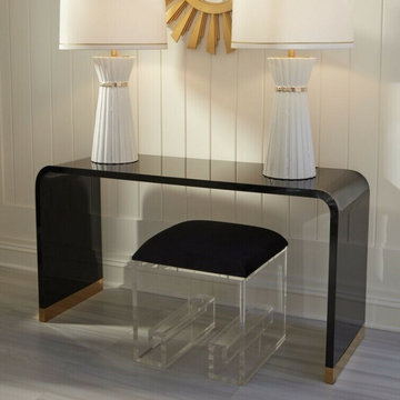 Modern Console Tables with Lucite