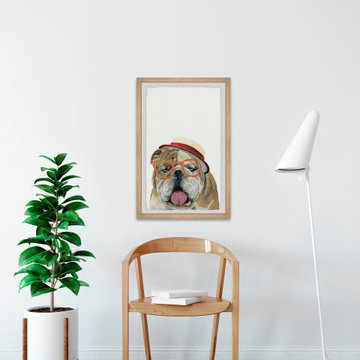 "The Pack Leader" Framed Painting Print