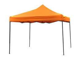 Trademark Innovations - 10'x10' Square Replacement Canopy Gazebo Top Assorted Colors, Orange - Gazebos