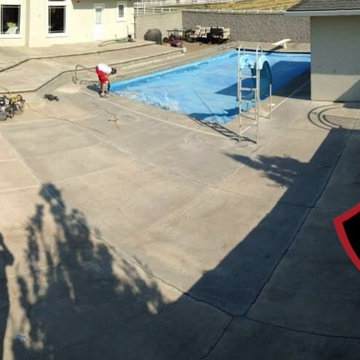 Leggari concrete overlays on pool decks