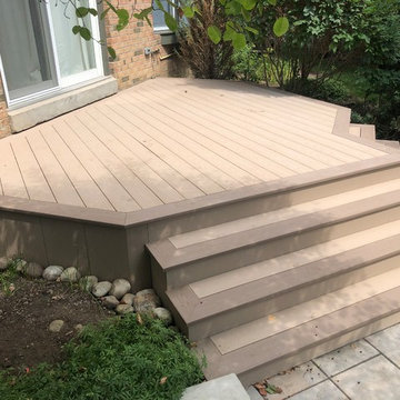 Azek deck/wrap around stairs