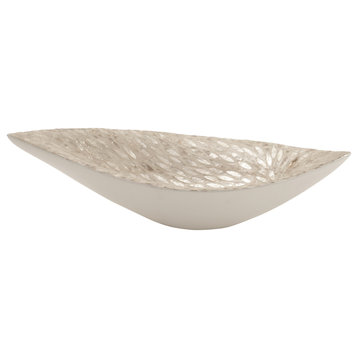 Coastal White Mother Of Pearl Shell Tray 41120