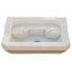 White Marble 2-Tier Bathroom Sink