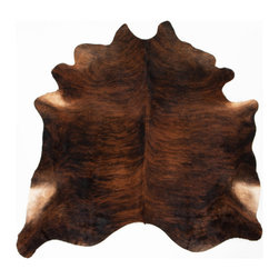 Four Hands Home - Natural Cowhide Rug, Brindle - Area Rugs