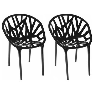 EZ Mod Branch Chairs, Set of 2, Black