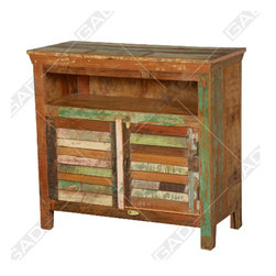 HISTORIA CABINET IN RECLAIMED WOOD - Furniture