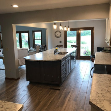 Modern Kitchen Update Done in a Two Tone Color