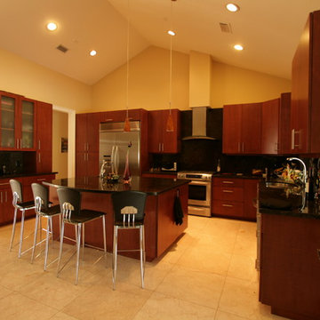 Contemporary Cherry Kitchen