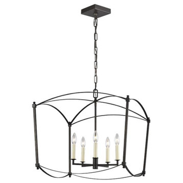 Murray Feiss F3325/5 Thayer Wide Hanging Lantern, Smith Steel