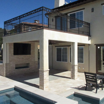 Motorized Power Screen on a California Room in San Clemente, California
