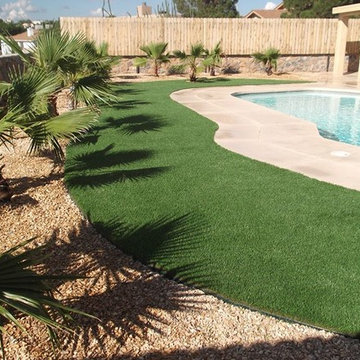 Artificial Grass Pool Installations