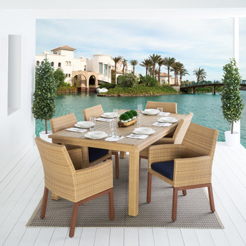 Milea™ 7pc Dining Set - Navy Blue