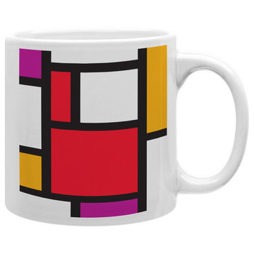 Colorblock Mug, Red