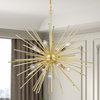 Tribeca 9 Light Soft Gold With Polished Brass Accents Foyer Pendant Chandelier