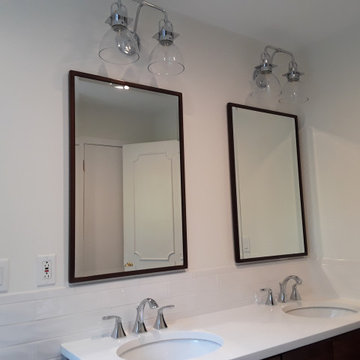 Black mirrors with chrome lights