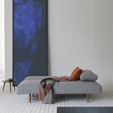 Frode Styletto Dark Wood Sofa Bed by Innovation Living