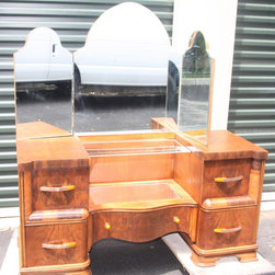 Art Deco Tri Fold Mirror Vanity-1920s - Products