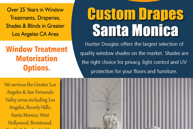 Custom drapes Santa Monica | 3106598183 | fandrinteriors.com