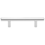 GlideRite Hardware - 3-3/4" Center Solid Steel 6" Bar Pull, Polished Chrome, Set of 20 - Give your bathroom or kitchen cabinets a contemporary look with this pack of solid steel handles with 3-3/4-inch screw spacing. These bar pulls add a modern touch to even the most traditional of cabinets and are a quick and inexpensive way to refresh a kitchen or bathroom. Standard #8-32 x 1-inch installation screws are included.