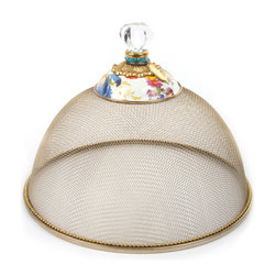 Flower Market Mesh Dome - Small | MacKenzie-Childs - Serving Dishes And Platters