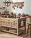 6-Light Wood amd Metal Chandelier, Gray