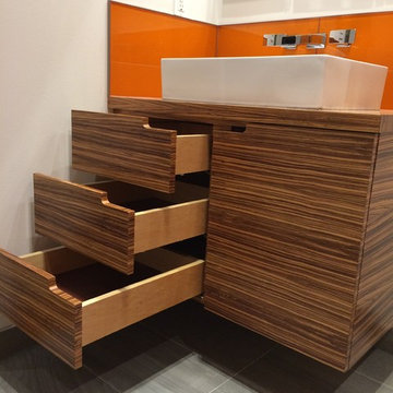 Modern bathroom transformation