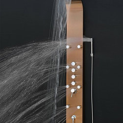 Bathselect 65" Light Oil Rubbed Bronze Multi-Functional Shower Panel - Shower Panels And Columns